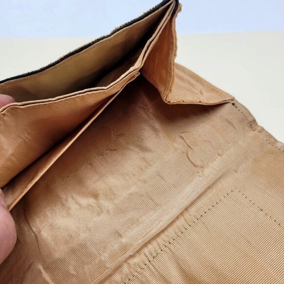 Rare Antique French Petit Point Embroidered Tapestry 19th Clutch Wallet Bag HTF - Picture 8 of 13